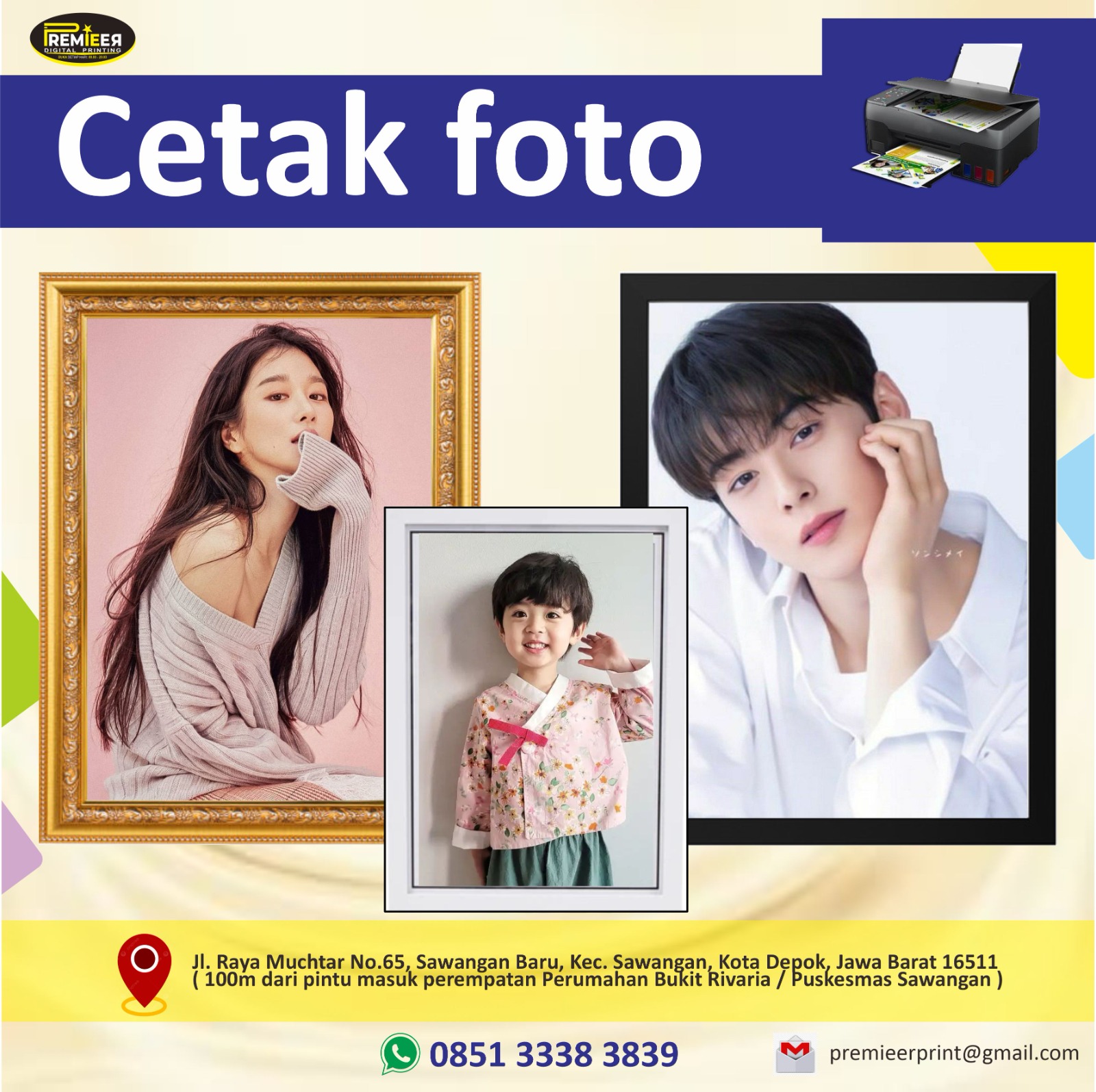 Cetak foto glossy dan doff