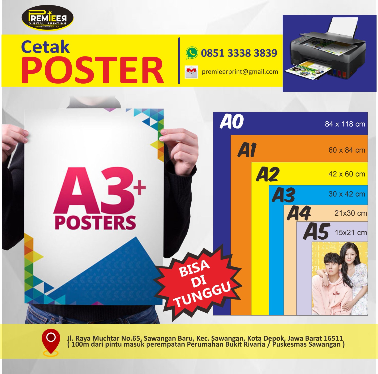 Cetak poster ukuran besar