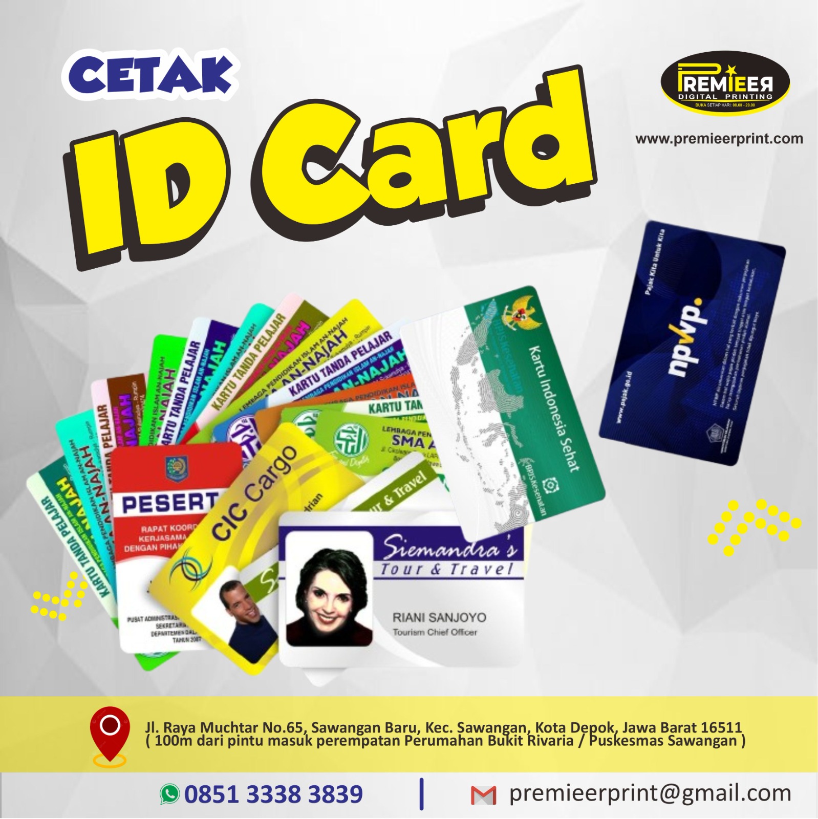 Cetak ID card PVC