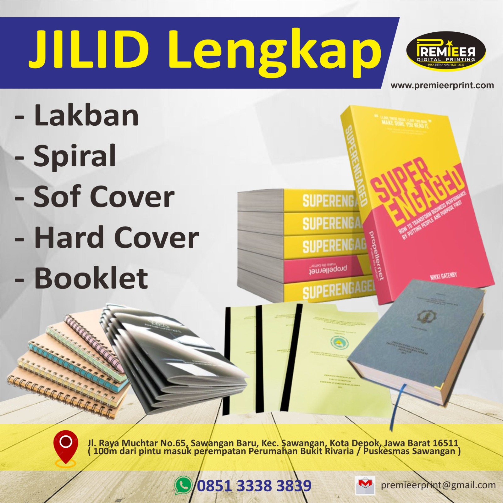 Jasa jilid spiral lakban dan hardcover